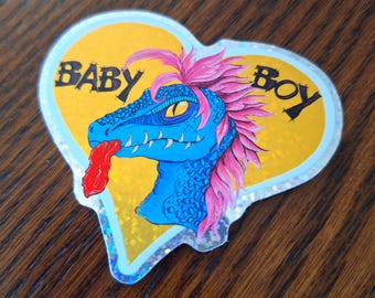 Dungeon Crawler Carl 'Baby Boy Mongo' Glitter Sticker- Waterproof Vinyl