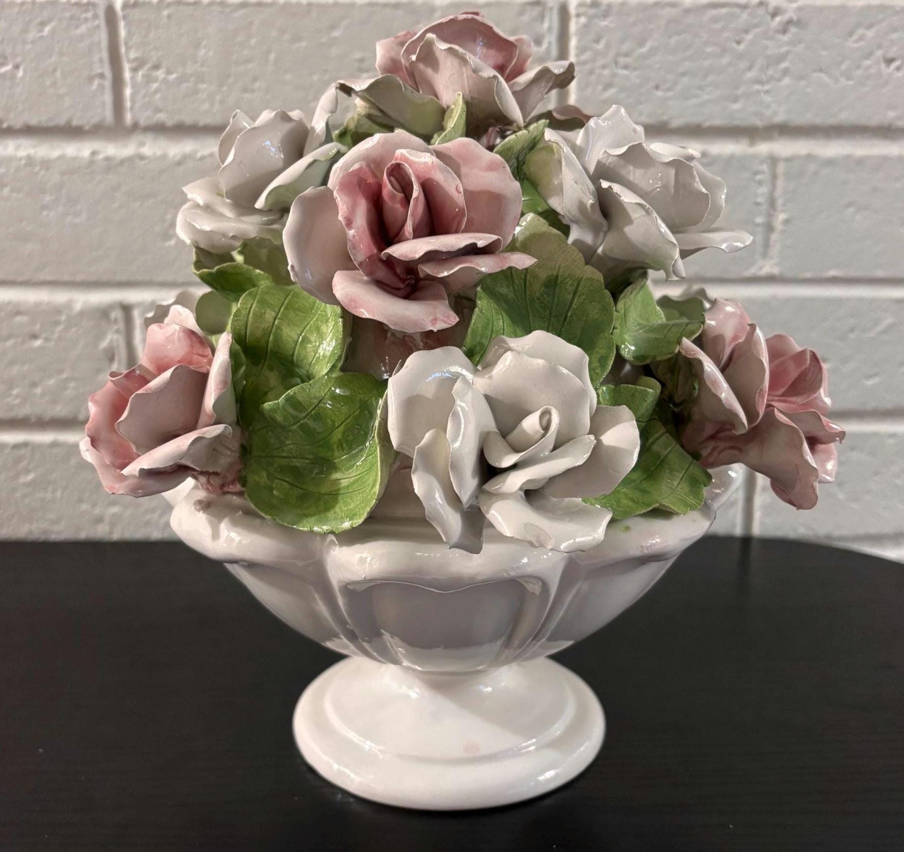 Vintage Italian Made Porcelain Vases - Etsy