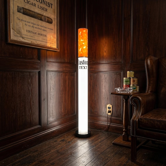 Vintage lamp - Giant Cigarette Decor, Pop Art Vintage Home Decor, Quirky Vintage Floor Lamp & Unique Nostalgic Room Lighting
