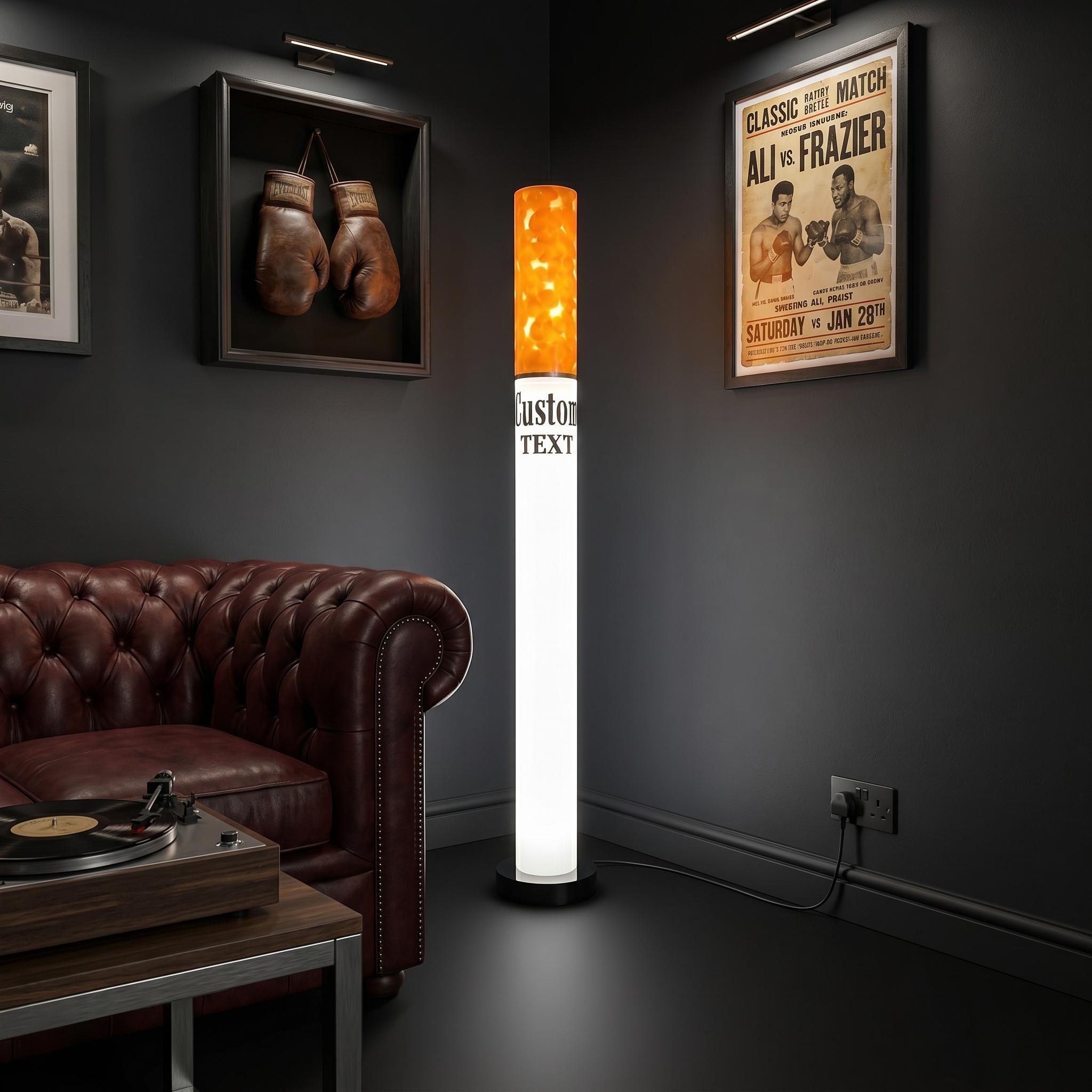 giant cigarette lamp Vintage Marlboro Light 95cm | Floor Lamp - Man Cave Retro Decor Vintage Lamp - Giant Cigarette
