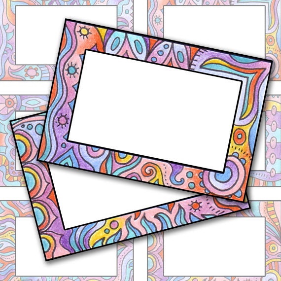 Flash Cards Border Design