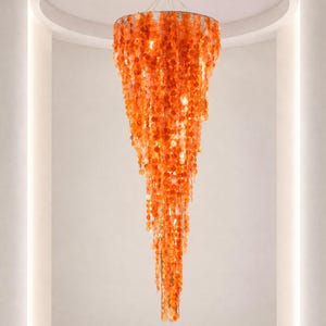 2,5m Hanging Lamp Orange Shell Decorative Home Lighting