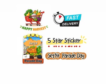 Monopoly Go Parade Dag Set 14 - 5 Sterren Sticker - Happy Harvest