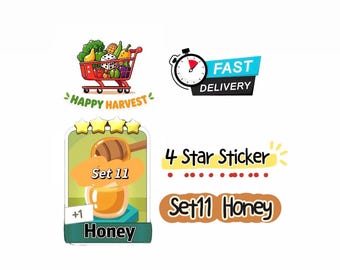 Monopoly Go Happy Harvest - Honing - Set 11 - Sticker met 4 sterren
