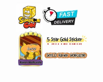 Ranier Wolfcastle - Monopoly - Set 20 - 5-sterren gouden sticker