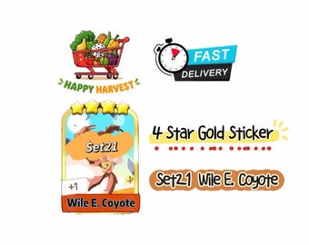 Wile E. Coyote - Monopoly Go - Happy Harvest - Set 17 - Golden Blitz
