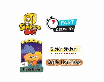 Monopoly - Lisa's Blues - Set 14 - Pegatina de 5 estrellas