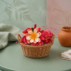 Protea Crochet Pattern PDF | Crochet Bloom Tutorial | Handmade Flower Pattern | Floral Amigurumi | Instant Digital Download