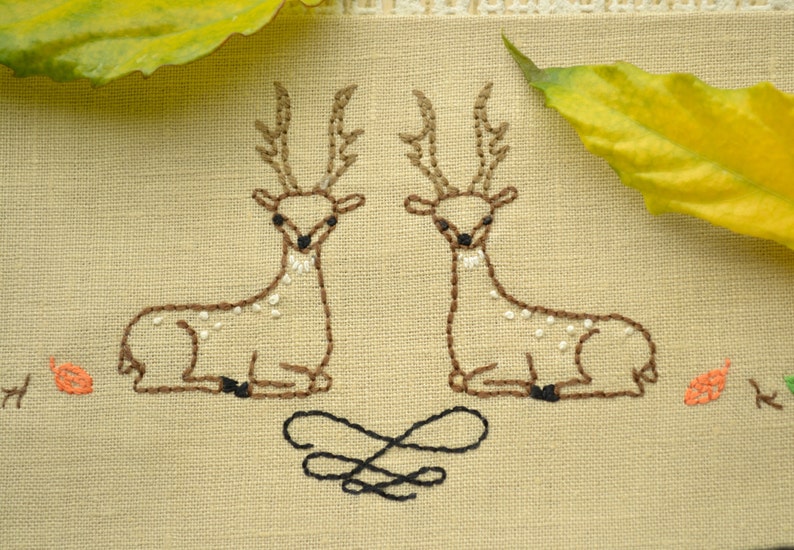 Hand embroidery patterns PDF Digital Download Woodland Etsy