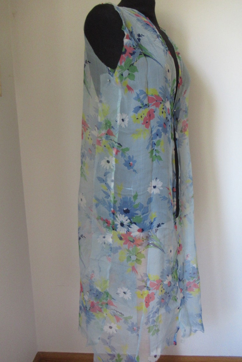 Vintage 30's Silk Chiffon Dress Pieces Pattern to Sew | Etsy