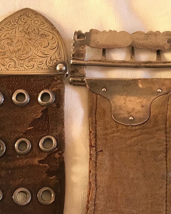 Asprey silver buckle on leather belt ladies early… - image 8
