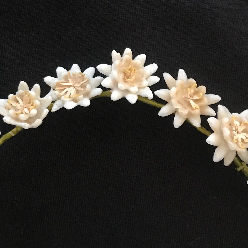 bridesmaid floral headpiece