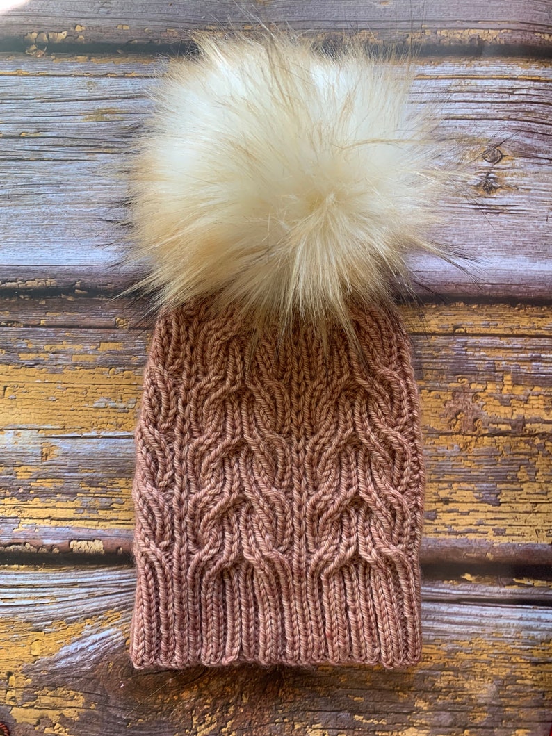 PATTERN ONLY - Tomorrow River Toque - A PDF Knit Cabled Hat Pattern ...