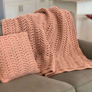 NUR MUSTER - Waverly Throw - PDF Häkeldecke Decke Muster
