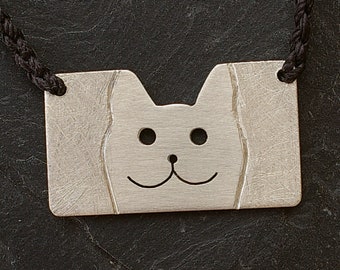 Collier chat en argent 925