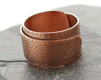 Wrap ring copper leaf structure