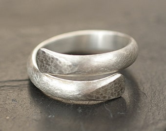 Silver ring spiral narrow