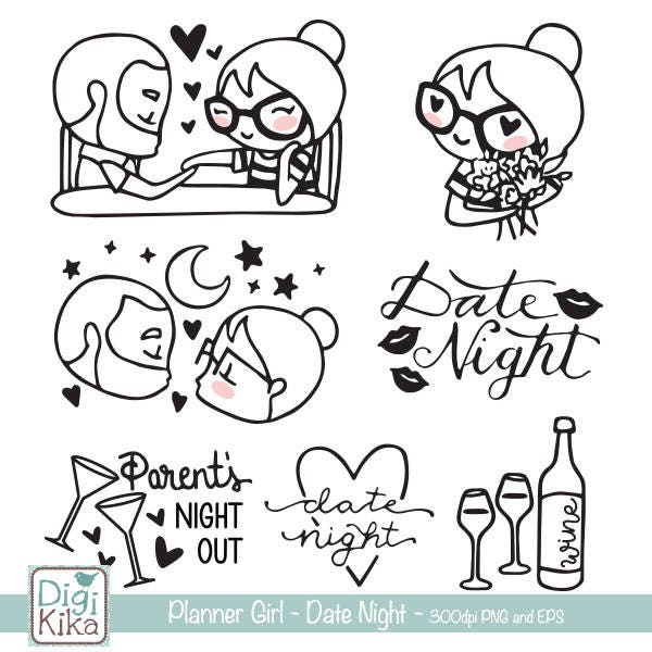 Date Night Clip Art