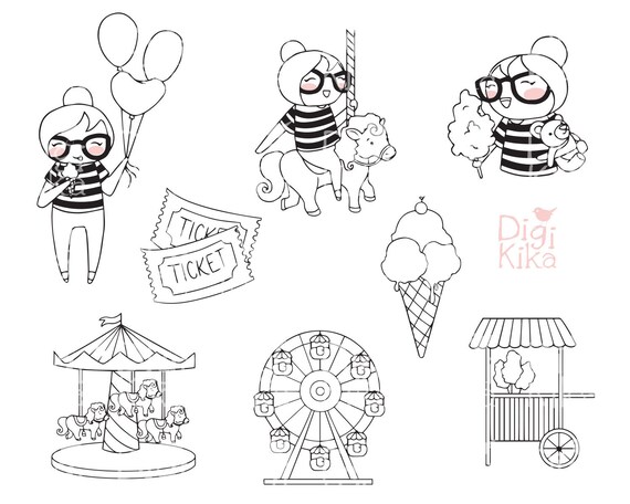 Planner Girl Parque de atracciones Clipart Park Digital - Etsy México Planner Girl Parque de atracciones Clipart Park Digital - Etsy México