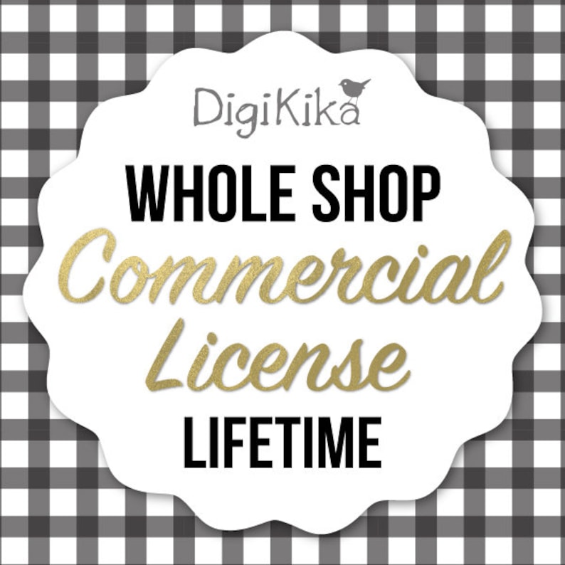 Whole Shop Unlimited Commercial License No Credit Commercial Use Lifetime Use image 1