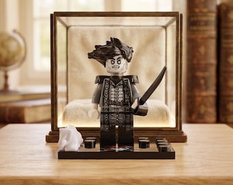 Captain Salazar Minifigure, Cursed Ghost Pirate, Pirates Building Blocks, Compatible Toy