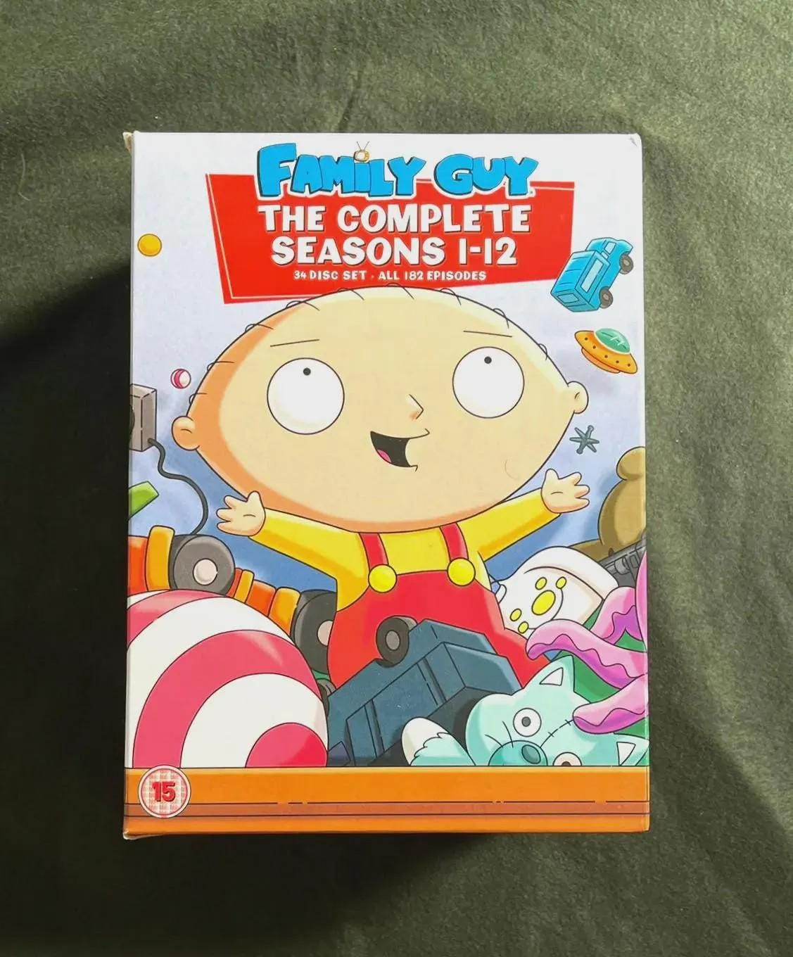 Family Guy Complete Seasons 1-12 DVD Box Set – 34 Disc Collector's