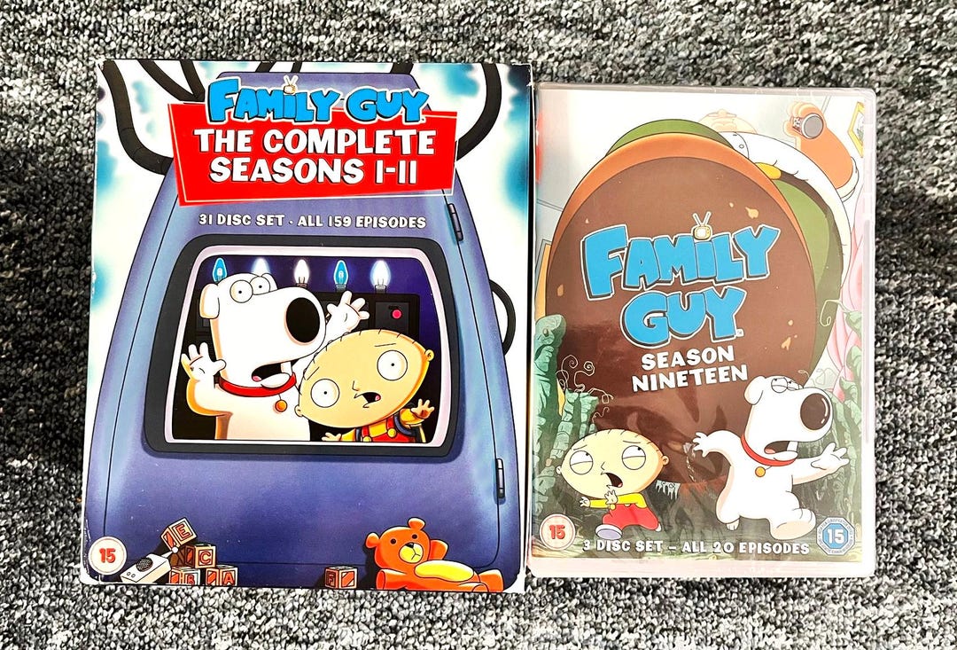 First Order Factory Family Guy Complete DVD Collection Seasons 1–19 + Star Wars Trilogy ...