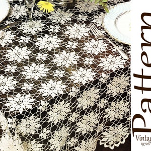 Queen Anne's Lace, Vintage Lace Pattern, Tablecloth Motif Pattern, Vintage Crochet Lace Pattern, Curtain Lace Pattern