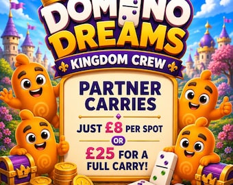 Equipo de Domino Dreams Kingdom - Evento de socios: carga completa
