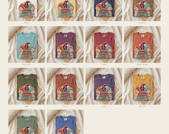 Jester Hat Shirt, Merry Mischief Tee, Retro Lucky Gift
