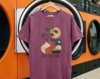 ジャパンディシャツ、クワイエットフォームスタジオTシャツ、ミニマリストホームデコレーションギフト