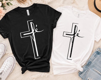 Fe Cross SVG PNG, Faith Cross Svg, Christian Svg, Cross Svg Digital Download, Fe Shirt Design, Religious Svg, Jesus Cross Svg Cricut