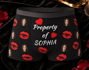 Personalized Face Boxers for Men, Custom Photo Boxer Shorts, Funny Boyfriend Gift, Husband Gift, Valentine's Day Gift, Anniversary Gift