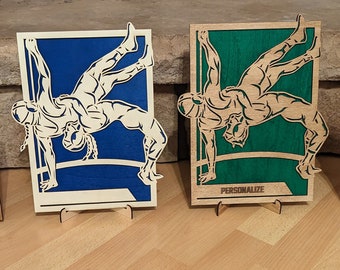 Señal/placa de señalización deportiva de lucha libre arbolada