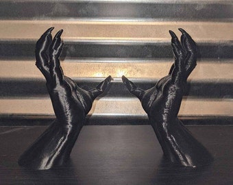 Pair 3D Printed Scary Devil Hands, PAIR