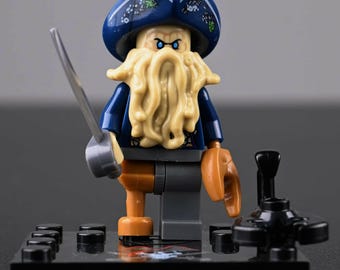 MOC Davy Jones Minifigur, Lego kompatibel Pirat, Disney Geburtstag Kindertag