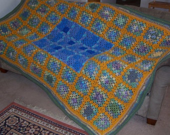 Sandy Shores Granny Square Afghan