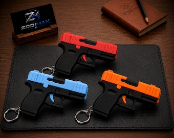 Mini pistolet anti-stress | Glock 17 | Porte-clés | Jouet anti-stress | Gadget anti-stress