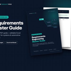 Requirements Engineering Guide, PDF + Excel Templates, How to Write Specs, Automotive ASPICE Checklist