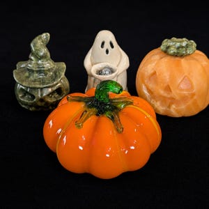 Hand Blown Glass Pumpkin | Halloween Decor | Autumn Display | Fall Harvest Decor | Spooky Season