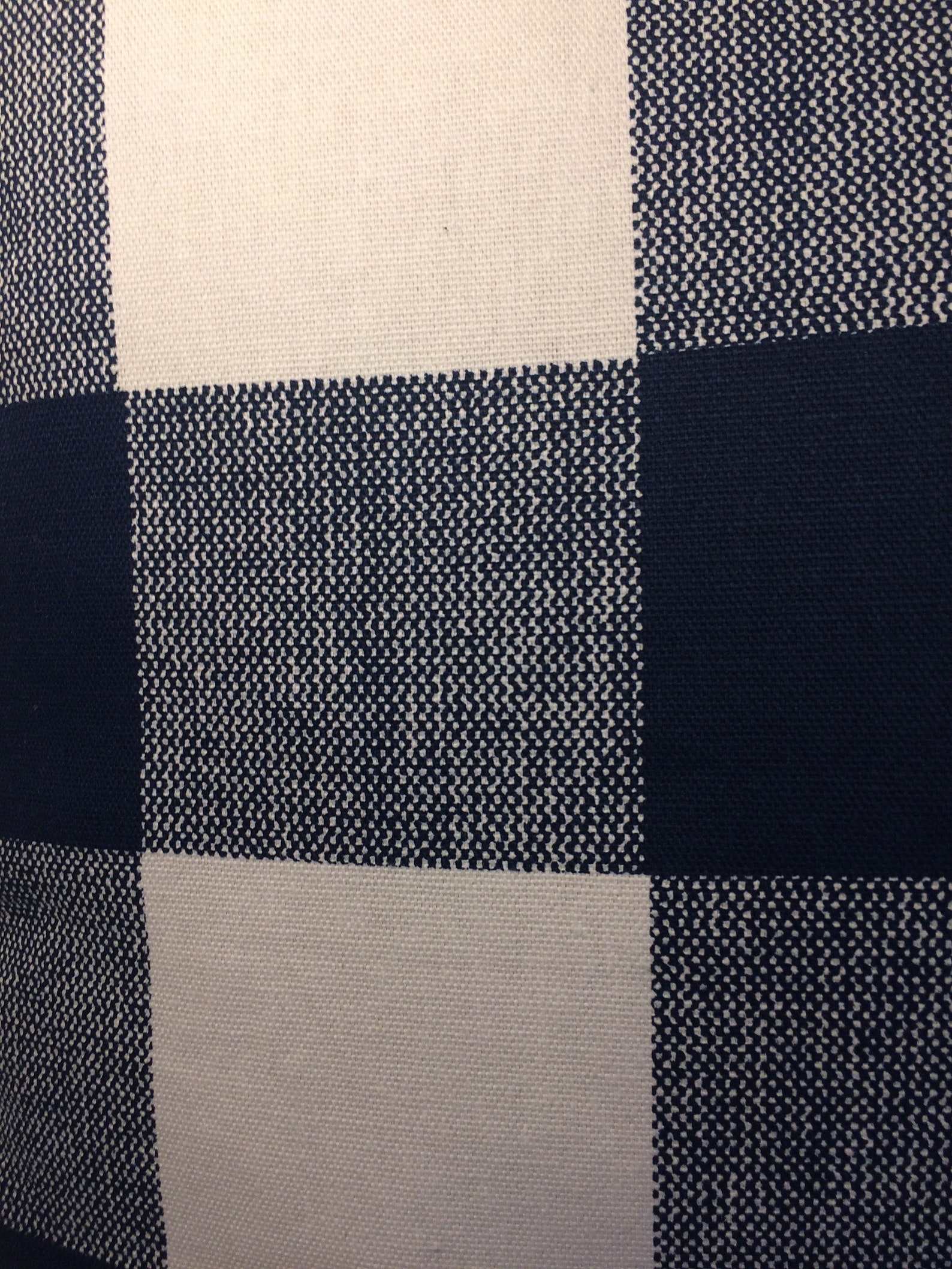 Navy Buffalo Check Pillow Etsy