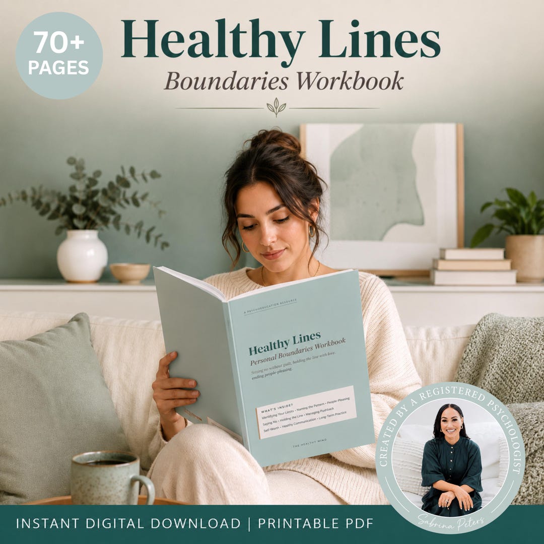 Boundaries Workbook: People Pleasing Recovery Therapy Journal, Self ...