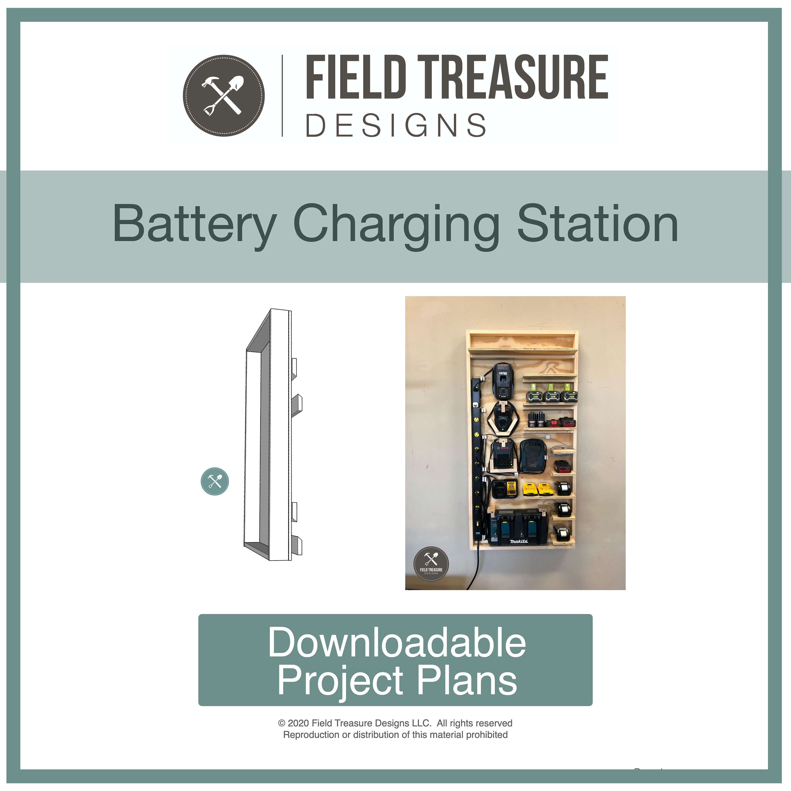 Battery Charging Station Downloadable Project Plans Etsy