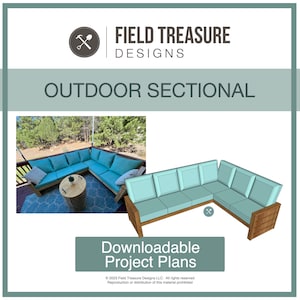 Outdoor Sectional - Downloadable Project Plans