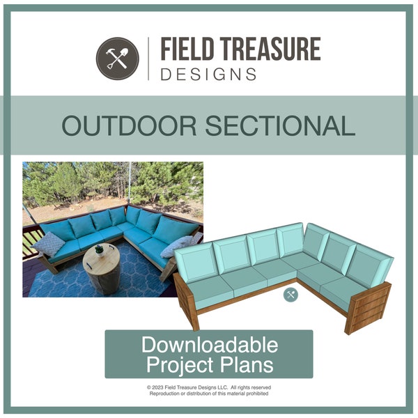 Outdoor Sectional - Downloadable Project Plans