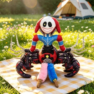 Peluche ragno giullare Oliver Prototype 1006, giocattolo Cham Clown del capitolo 5 di Poppy Playtime, peluche inquietante e carino del gioco horror, regalo per collezionisti e giocatori.