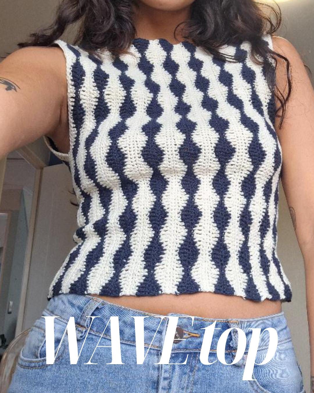 Wave Top - Danish Pattern - Etsy