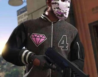 GTA 6 Vice City Panther Varsity Bomber Jacket | Letterman Jacket for Gamers