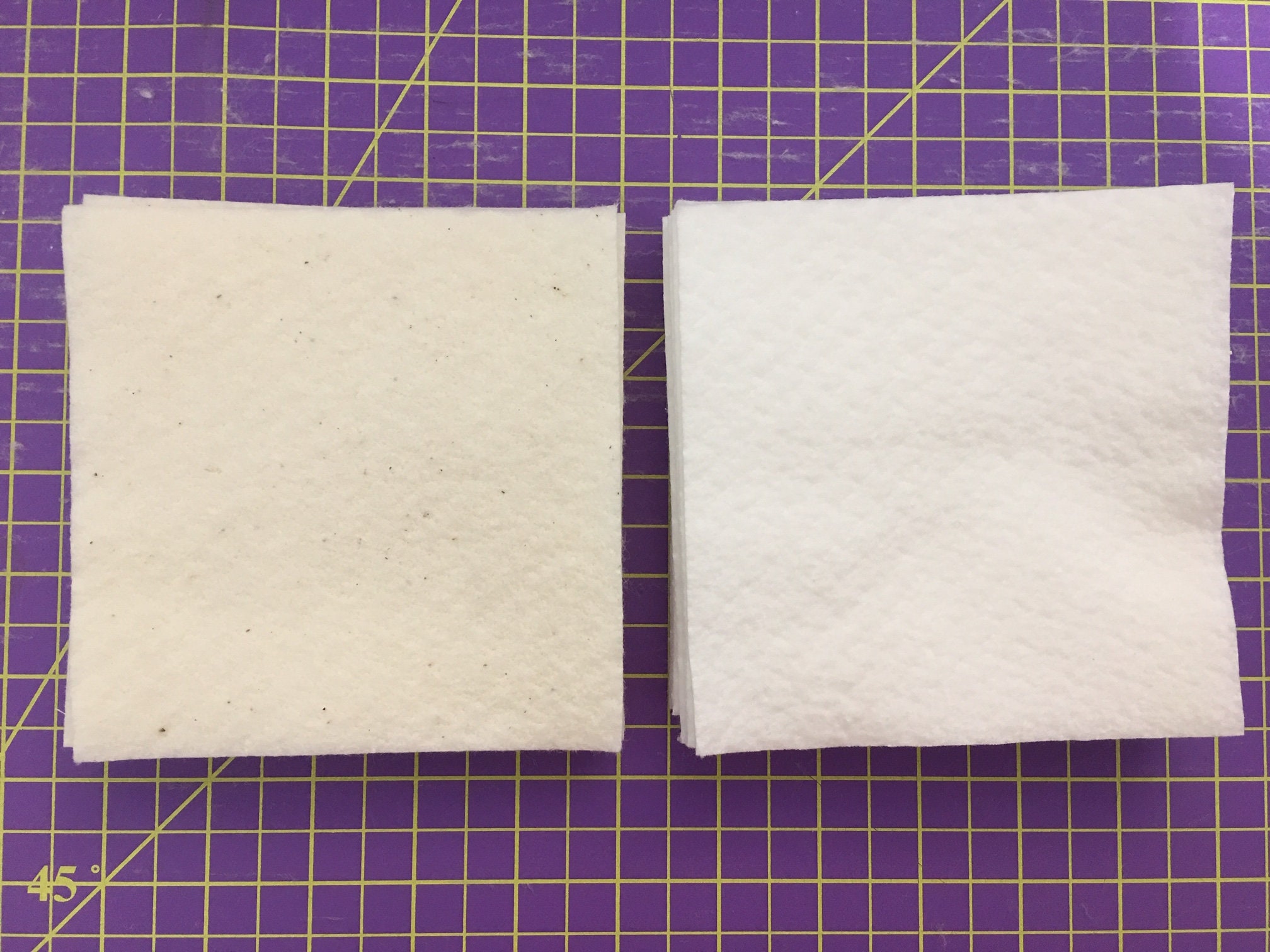 Precut Squares WARM & WHITE Cotton Batting Quilt Squaresbowl Etsy