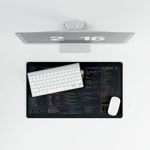 Python Cheat Sheet Desk Mat | Programming Reference, Coding Keyboard Mat image 8